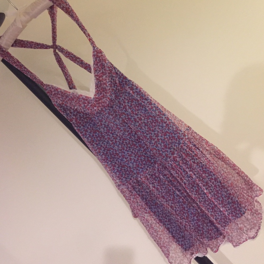 Silk mini dress - floral